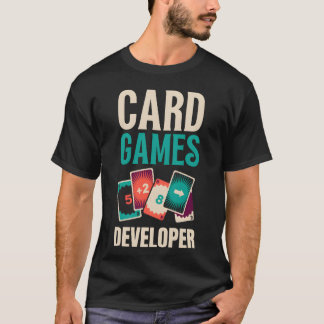 T-shirt Développeur de jeux de cartes vintage