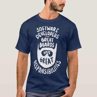 T-shirt Développeur de logiciel Computer Scientist Beard D