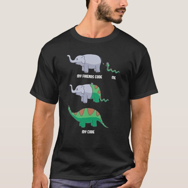 T-shirt Développeur de logiciels Codeur Programmation Coda (Devant)