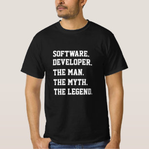 T-shirt Développeur de logiciels L'homme Le mythe La légen