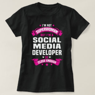 T-shirt Développeur de médias sociaux