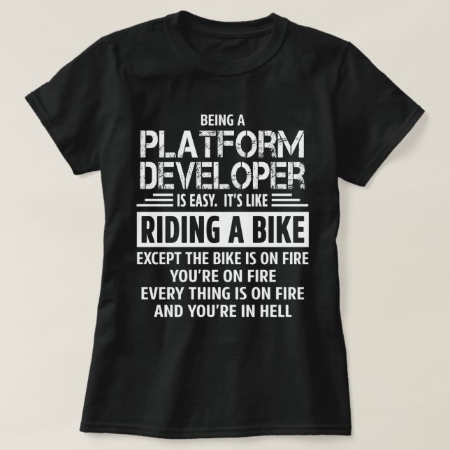T-shirt Développeur de plate-forme (Design devant)