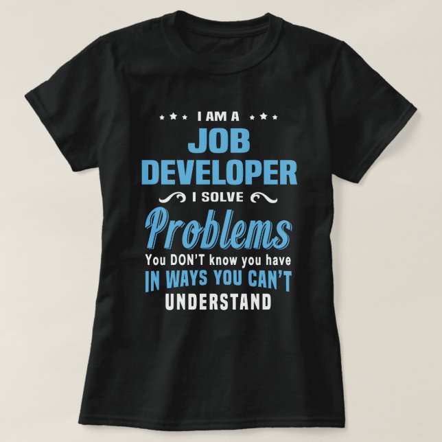 T-shirt Développeur d'emplois (Design devant)