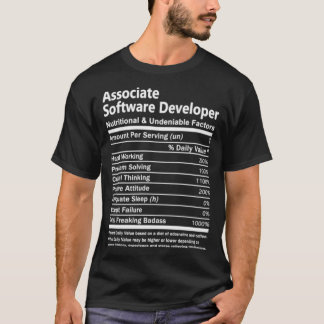 T-shirt développeur logiciel associé