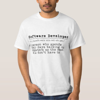 T-shirt Développeur logiciel - "Je parle binaire fluide"