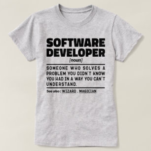 T-shirt Développeur logiciel Noun Définition Coding Expert