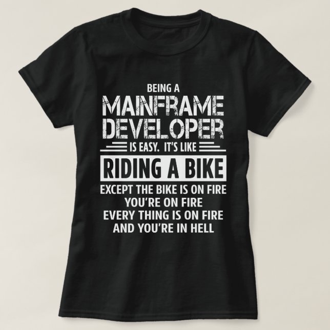 T-shirt Développeur mainframe (Design devant)