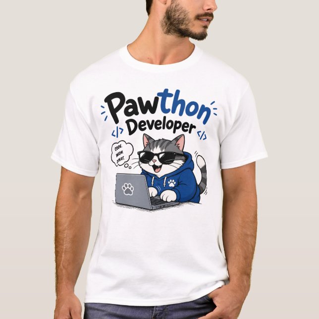 T-shirt Développeur Python (Devant)
