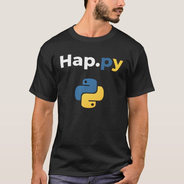 T-shirt Développeur Python Hap (Devant)