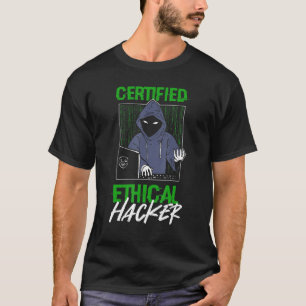 T-shirt Développeur réseau certifié de piratage éthique