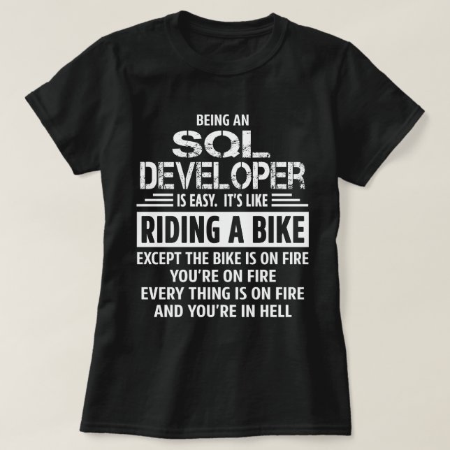 T-shirt Développeur SQL (Design devant)