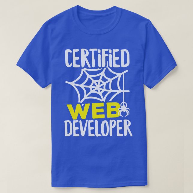 T-shirt Développeur Web certifié (Design devant)