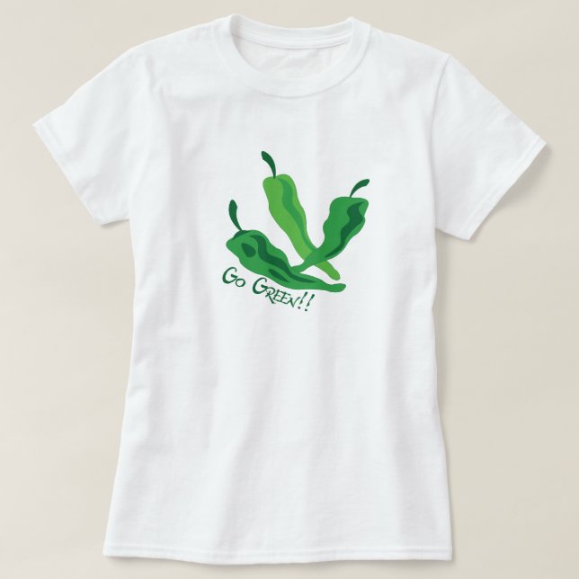 T-shirt DEVENEZ ÉCOLO ! ! Poivrons chiliens (Design devant)