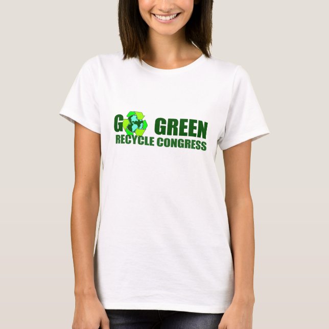 T-SHIRT DEVENEZ ÉCOLO. RÉUTILISEZ LE CONGRÈS (Devant)