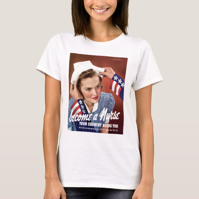 T-shirt Devenez Infirmière (Devant)