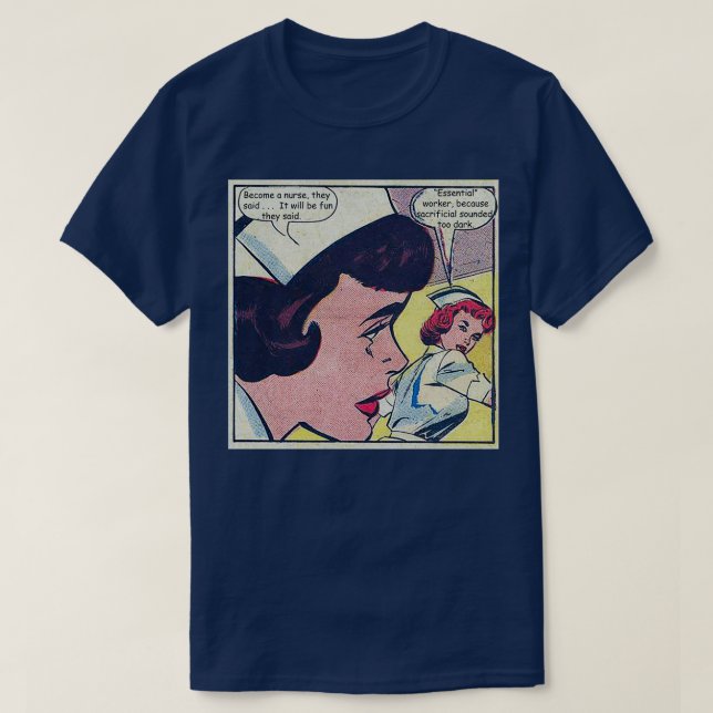 T-shirt Devenez infirmière Itx27ll être amusant Infirmière (Design devant)