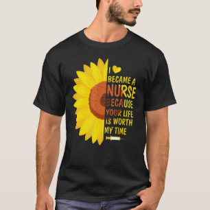 T-shirt Devenir Infirmière Vaut La Vie Mon Temps Infirmièr