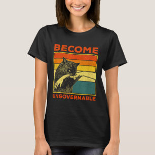 T-shirt Devenir ingouvernable - Black Cat Mâle de morsure 