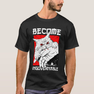 T-shirt Devenir Ingouvernable Morsure de Chat Noir Humour