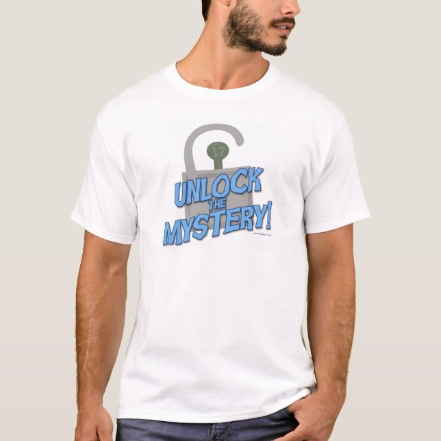 T-shirt Déverrouiller le mystère amusant livre Slogan Desi (Devant)