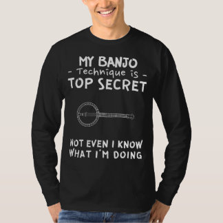 T-shirt Déverrouiller le mystère de mes compétences Banjo