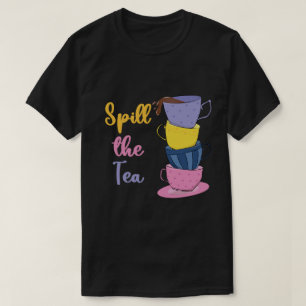 T-shirt Déverser Le Thé - Boisson De Thé