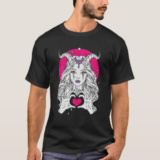 T-shirt Devil Girl Lazy Halloween Costume sorcière Wicc
