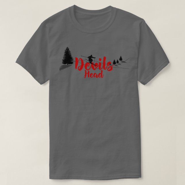 T-shirt Devils Head Ski Long (Design devant)