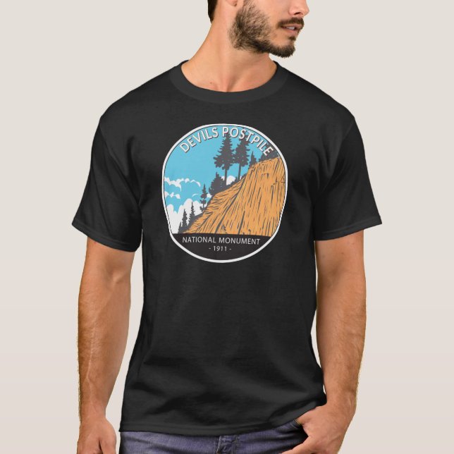 T-shirt Devils Postpile Monument National Vintage (Devant)
