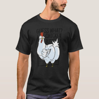 T-shirt Devine quoi Cul de poulet drôle sarcasique poulet
