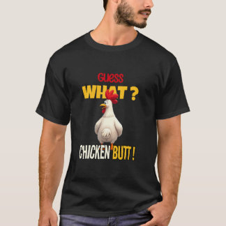 T-shirt Devinez Ce Beurre De Poulet Drôle Drôle Cartoon Po