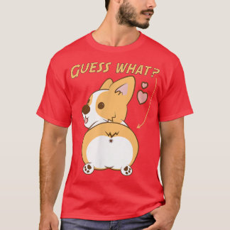 T-shirt Devinez ce Corgi butt Funny Welsh Corgi