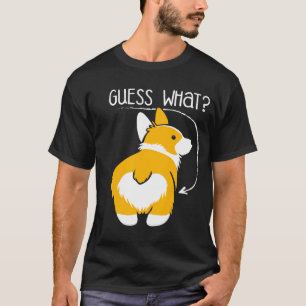 T-shirt Devinez Ce Corgi Butt Vêtements De Blague Pour Chi