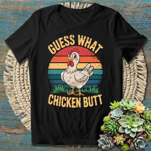 T-shirt Devinez ce poulet drôle Citer Humour Hilarieux