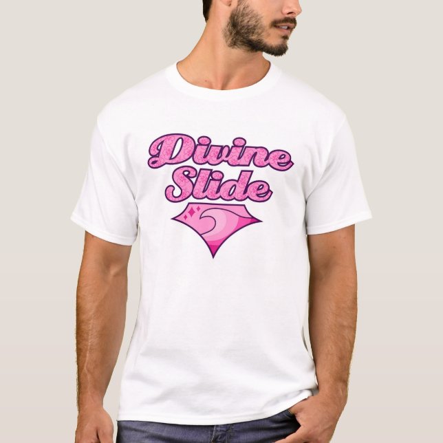 T-shirt Devinez la glissière rosâtre (Devant)