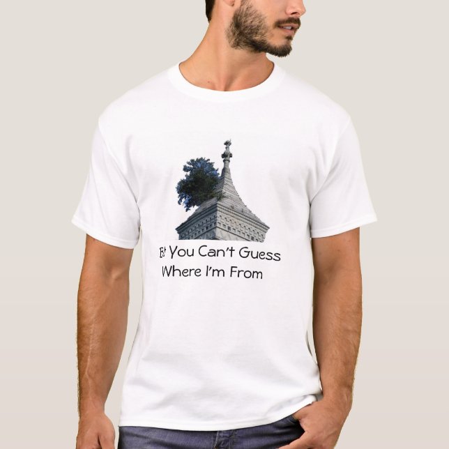 T-shirt Devinez où je viens de la chemise (Devant)