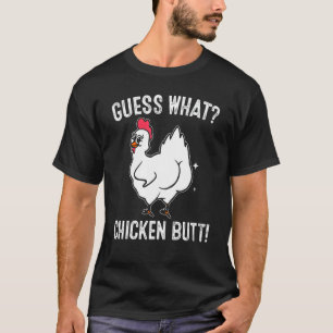 T-shirt Devinez quel animal est le derrière de poulet Mign