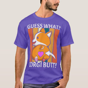 T-shirt Devinez Quel Corgi Butt Funny Corgi Pun Corgi Prop