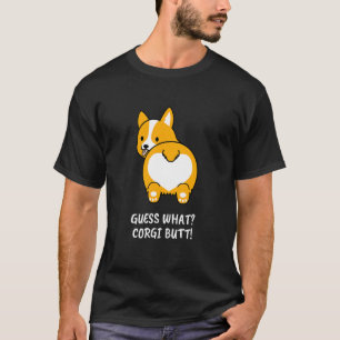 T-shirt Devinez Quel Corgi Fesses Corgi Chien Blague