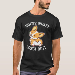 T-shirt Devinez Quel Cul De Corgi Drôle Cadeau De Chien Co