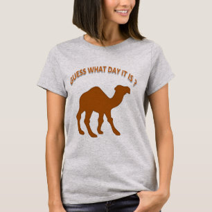 T-shirt Devinez quel jour nous sommes ? Chameau du Mercred