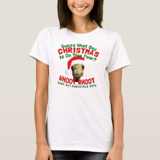 T-shirt devinez quel Noël de jour a lieu cette année