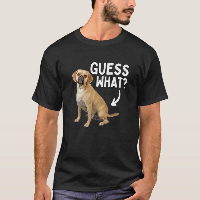 T-shirt Devinez quelle Secourt de propriétaire de chien hy (Devant)