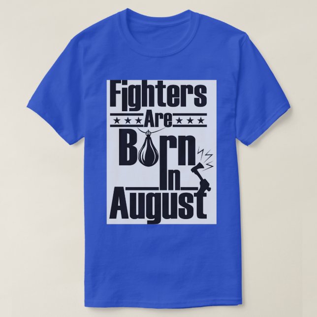 T-shirt devis d'anniversaire d'août (Design devant)