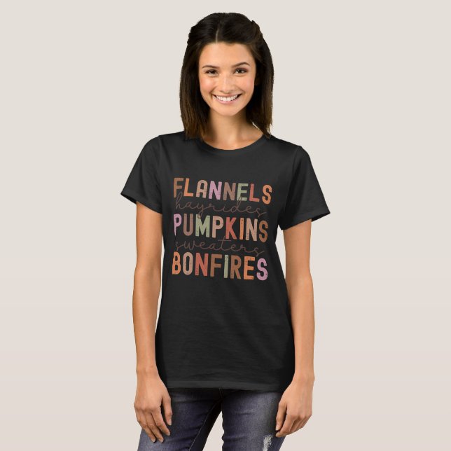 T-shirt Devis d'automne (Devant entier)
