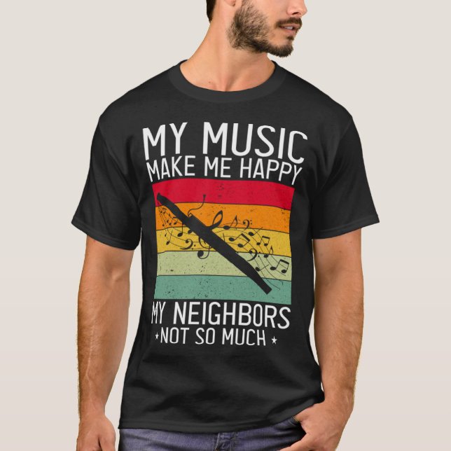 T-shirt Devis de Bassoon pour instrument éolien pour Basso (Devant)