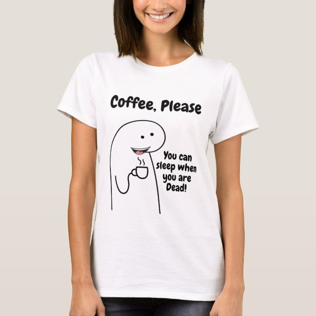 T-SHIRT DEVIS DE CAFÉ (Devant)
