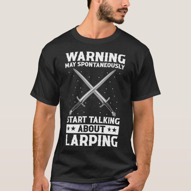 T-shirt Devis de jeu de rôle pour Larper et Larp (Devant)