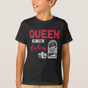 T-shirt Devis de la machine à sous de la reine de jeu de