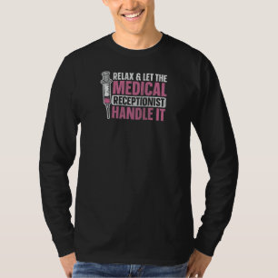 T-shirt Devis de réceptionniste pour les soins de santé de